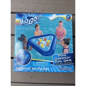 Bestway H2O Go! Pong Champion Floating Triangular Pool Game 41" x 38"  ~ NEW ~